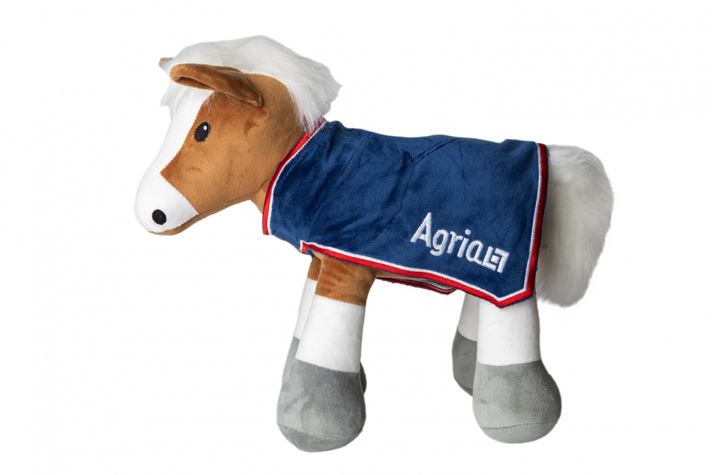 Bl�d hestebamse med lille fleeced�kken.